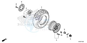 TRX420FA5F TRX420F Europe Direct - (ED) drawing FRONT WHEEL