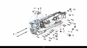 CRUISYM 300 (LV30W1Z1-EU) (L9) drawing L CRANK CASE COMP