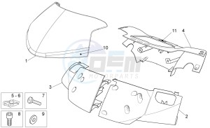 Sport City Street 125 4t 4v e3 drawing Front body - Front fairing