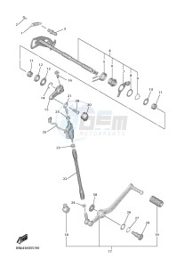 YZF-R6 YZF600 R6 (BN66) drawing SHIFT SHAFT