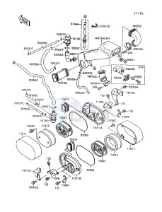 VN 1500 A [VULCAN 88] (A6-A9) [VULCAN 88] drawing AIR CLEANER