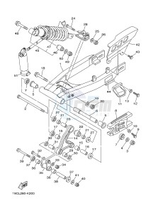 TT-R125 TT-R125LWE (2PTC) drawing REAR ARM & SUSPENSION