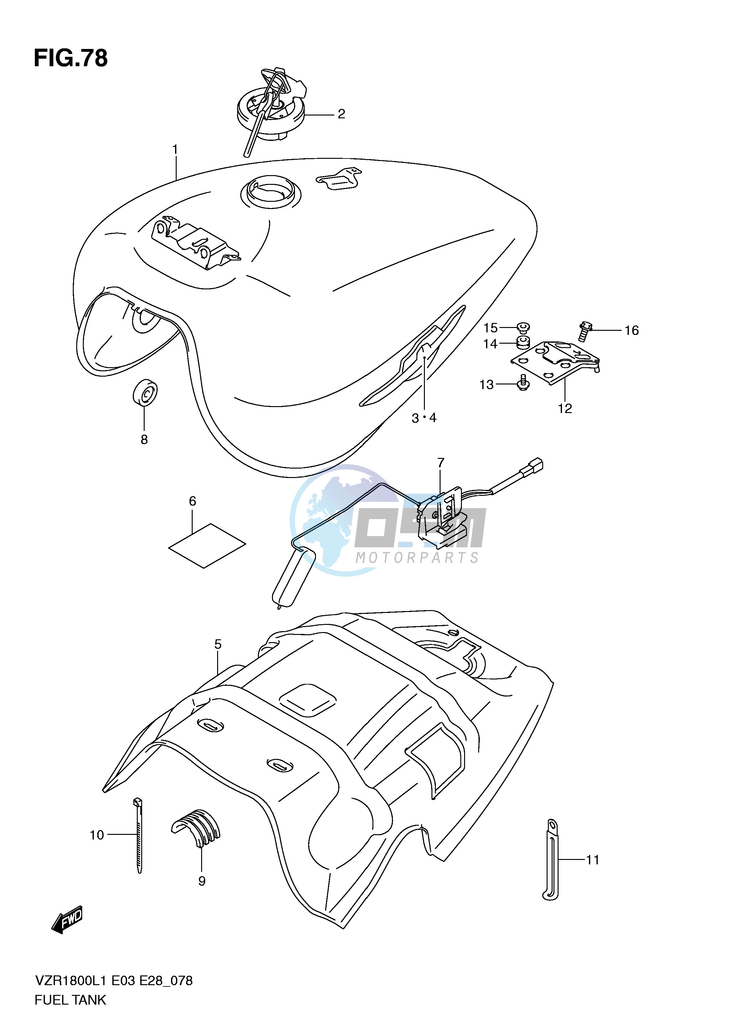 FUEL TANK (VZR1800L1 E28)