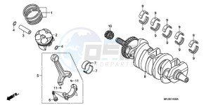 CBR600RA9 Australia - (U / ABS MME) drawing CRANKSHAFT/PISTON