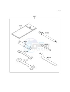 MULE_600 KAF400B9F EU drawing Owner's Tools