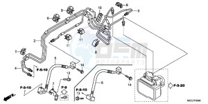 VT750CSC drawing FRONT BRAKE PIPE