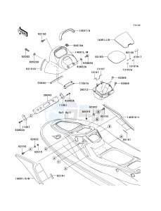 JT 1500 A [STX-15F] (A6F-A9F) A6F drawing HULL MIDDLE FITTINGS