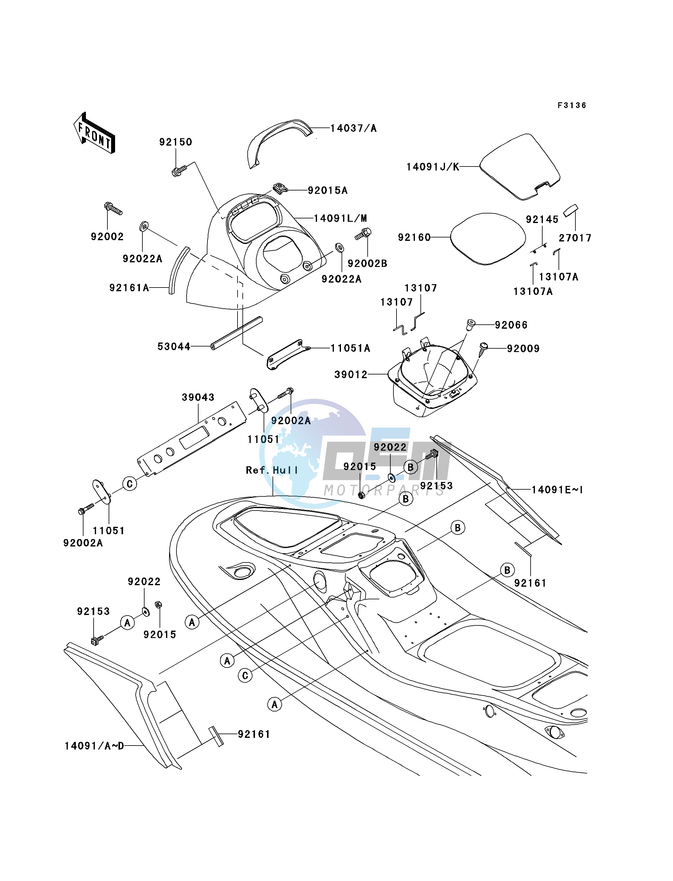 HULL MIDDLE FITTINGS