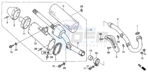 CRF450R drawing EXHAUST MUFFLER (CRF450R4,5)