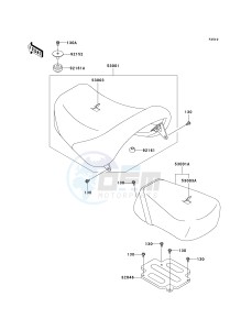 VN 1500 B [VULCAN 88 SE] (B1-B3) N7FA drawing SEAT