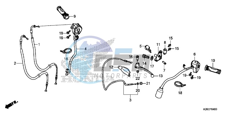 HANDLE LEVER/ SWITCH/ CABLE