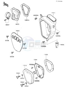 KX 250 C [KX250] (C2) [KX250] drawing AIR CLEANER -- 84 KX250-C2- -