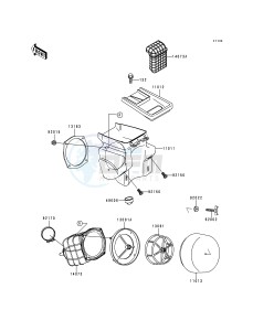 KDX 200 E [KDX200] (E4-E6)) [KDX200] drawing AIR CLEANER