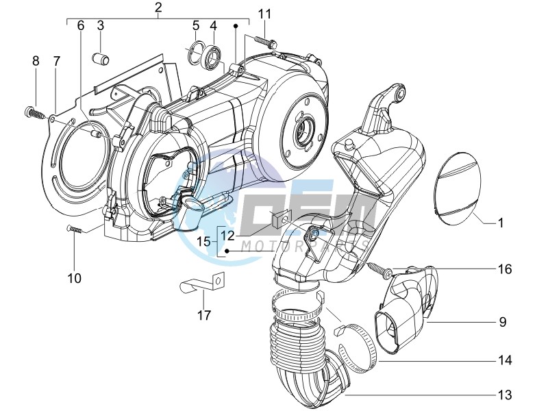 Crankcase cover - Crankcase cooling