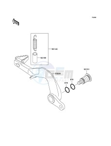 KX85 / KX85 II KX85A6F EU drawing Brake Pedal