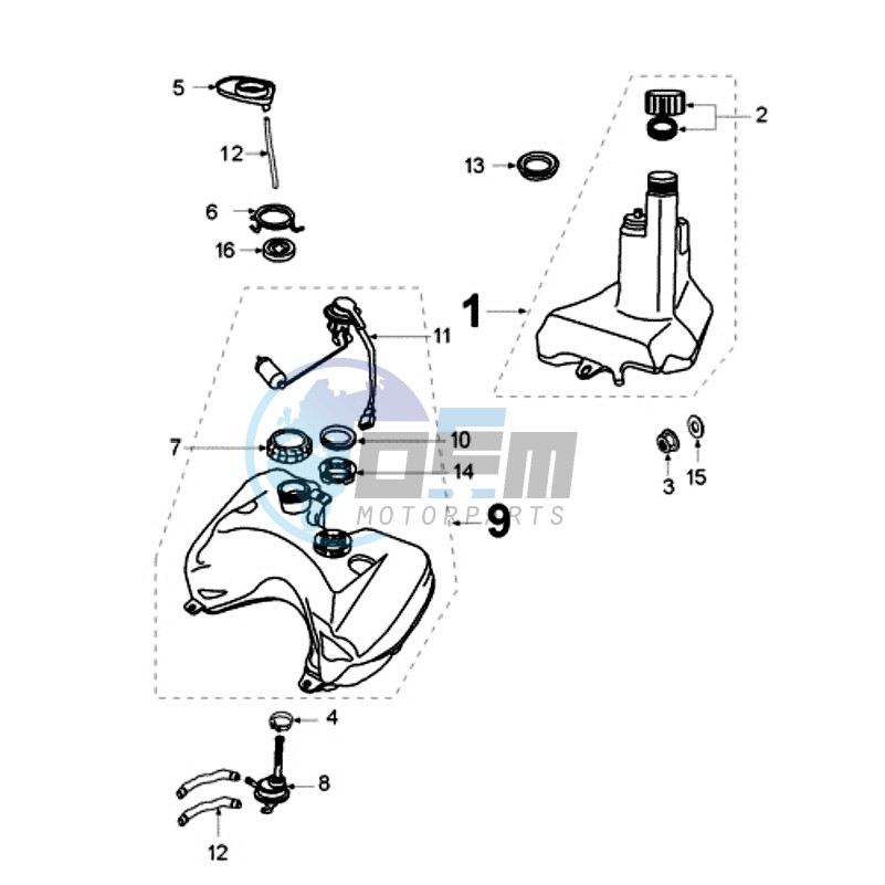 TANK AND FUEL PUMP