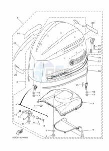 F250DETU drawing FAIRING-UPPER