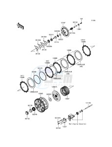 NINJA H2R ZX1000PGF EU drawing Clutch