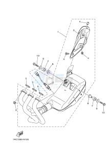 MT09 MT-09 STREET RALLY 900 (1RCW 1RCX) drawing EXHAUST