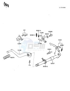 KX 125 A [KX125] (A7) [KX125] drawing GEAR CHANGE MECHANISM -- 81 A7- -