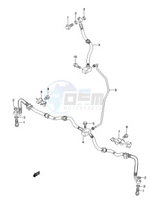 LT-A500XP Z drawing FRONT BRAKE HOSE