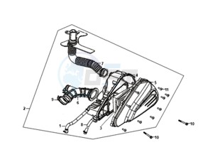 JET 14 45KMH 50 (L8) EU EURO4 drawing AIR FILTER