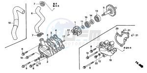 CR125R drawing WATER PUMP