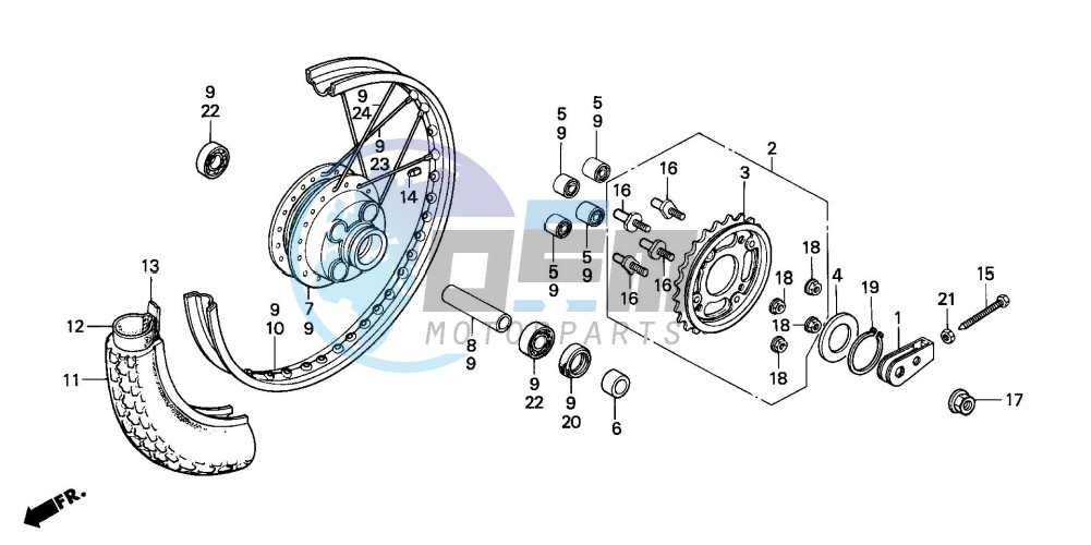 REAR WHEEL (E/ED/F/G/SD/SW)