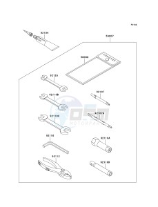 JT 750 C [750 STX] (C1) [750 STX] drawing OWNERS TOOLS