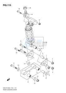 GSX-R1000 (E21) drawing REAR CUSHION LEVER (GSX-R1000L1 E14)