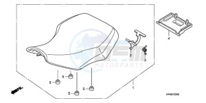 TRX420TMA Europe Direct - (ED / 2WD) drawing SEAT