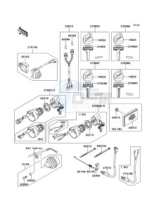 KLF250 KLF250-A3 EU GB drawing Ignition Switch