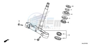 NC700SDE NC700SD 2ED - (2ED) drawing STEERING STEM