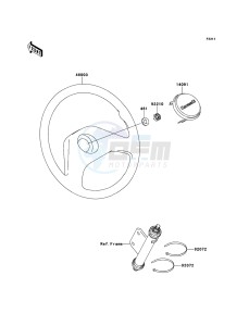 MULE_600 KAF400BDF EU drawing Steering Wheel