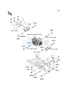 MULE 4010 DIESEL 4x4 KAF950FCF EU drawing Engine Mount