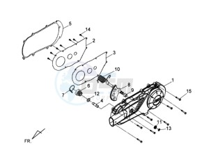 SYMPHONY SR 125 CH drawing CRANKCASE COVER LEFT