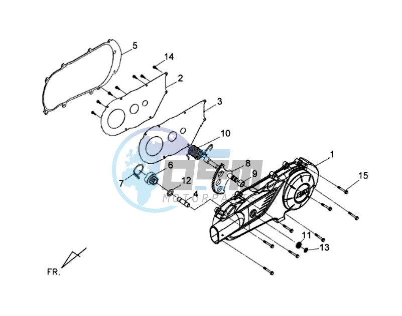 CRANKCASE COVER LEFT