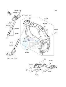 ZX 600 R [NINJA ZX-6R MONSTER ENERGY] (R9FA) R9F drawing FRAME