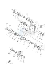 YFM450FWA YFM45FGB GRIZZLY 450 IRS AUSTRIA drawing TRANSMISSION