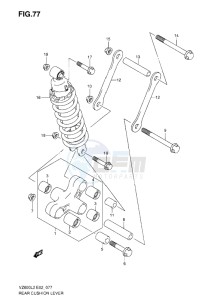 VZ800 drawing REAR CUSHION LEVER