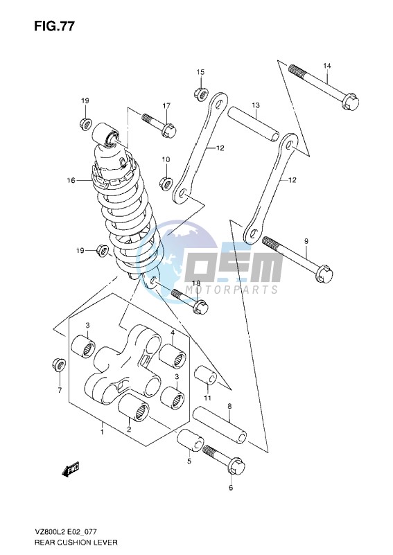 REAR CUSHION LEVER