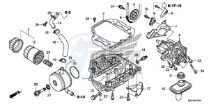 VFR1200XDD CrossTourer - VFR1200X Dual Clutch 2ED - (2ED) drawing OIL PUMP (VFR1200XD)