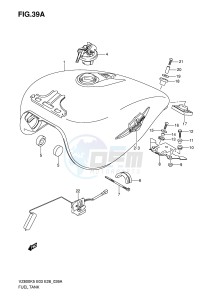 VZ800 (E3-E28) MARAUDER drawing FUEL TANK (MODEL K7 K8)