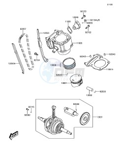 BRUTE FORCE 300 KVF300CGF EU drawing Cylinder/Piston(s)