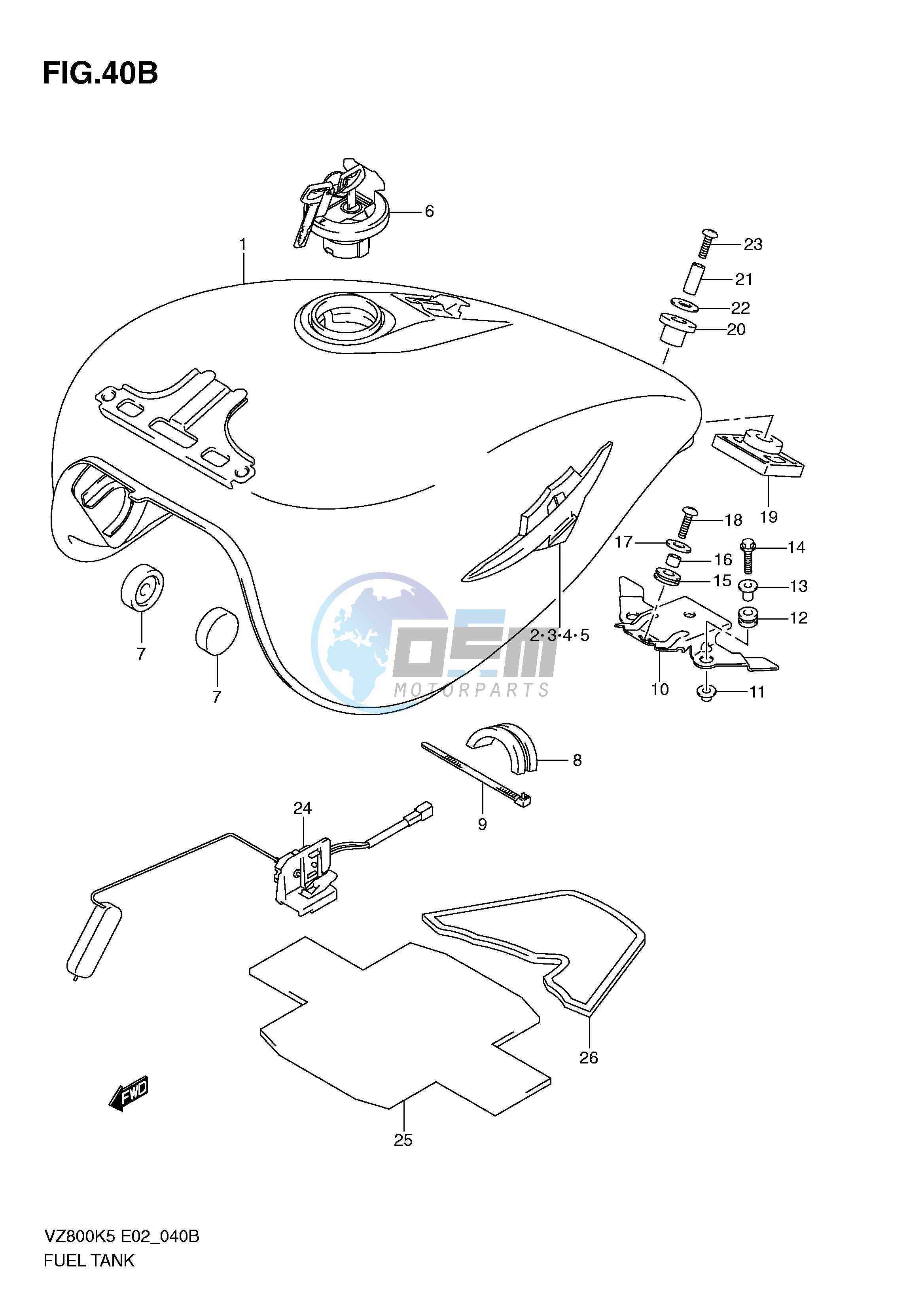 FUEL TANK (MODEL K9)