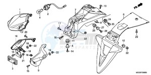 NC700XDD NC700X Dual Cluth ABS 2ED - (2ED) drawing TAILLIGHT