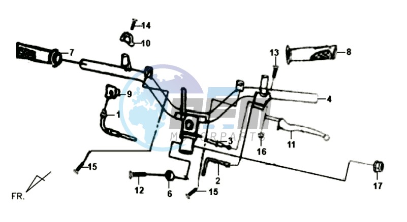 HANDLEBAR / BRAKE LEVERS /CABLES