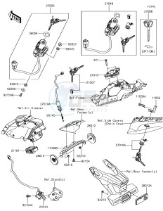 NINJA ZX-10R ZX1000SJFA XX (EU ME A(FRICA) drawing Ignition Switch