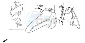 SH50 SCOOPY drawing FRONT FENDER