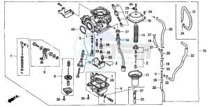 CB250 drawing CARBURETOR